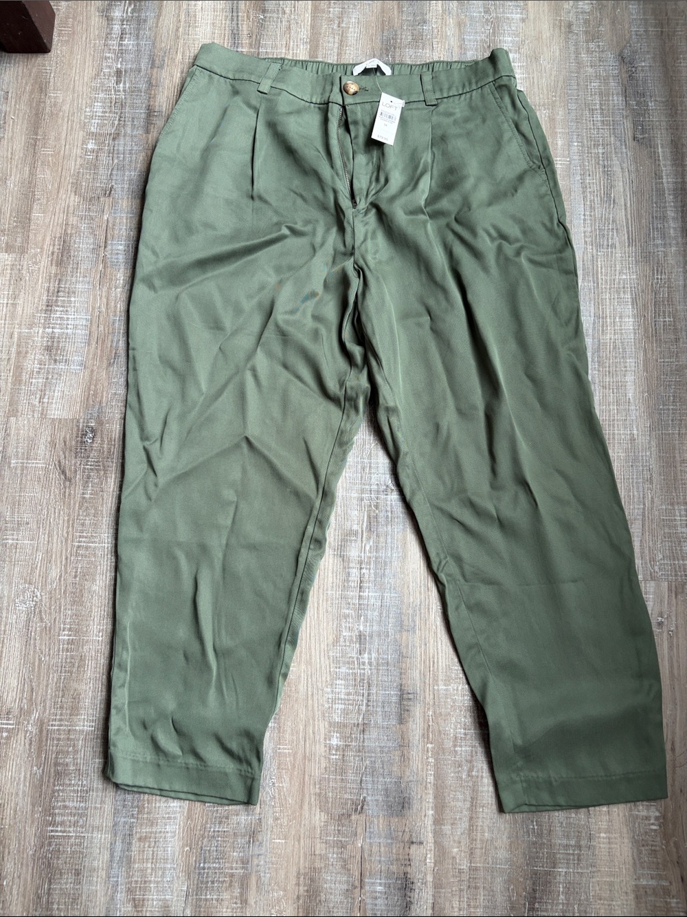 Women’s Olive Green Casual Trousers - Classic Relaxed Fit